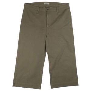 Madewell Pants Womens 36 Olive Khaki Emmett Wide Leg Crop High‎ Rise Stretch